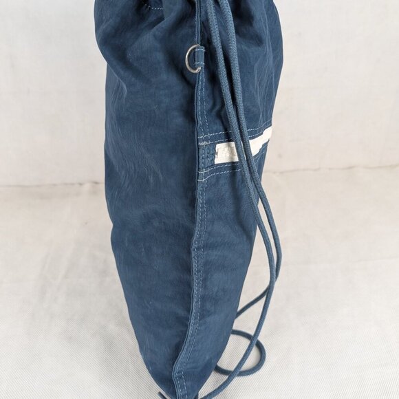 Genuine Kipling Supertaboo Blue Drawstring Zippered Backpack-Used-Good condition - Picture 3 of 11